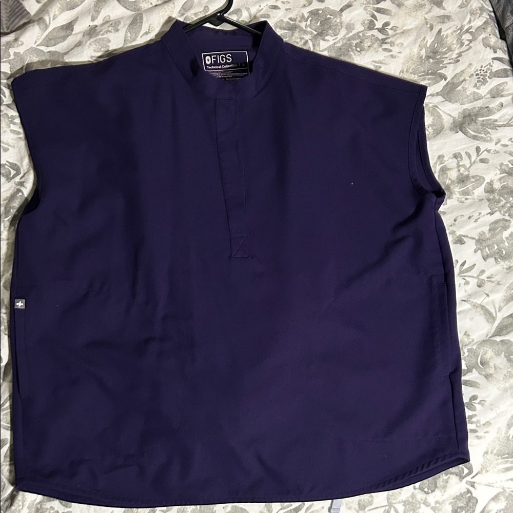 Figs womens Deep Purple Rafeala Scrub Top